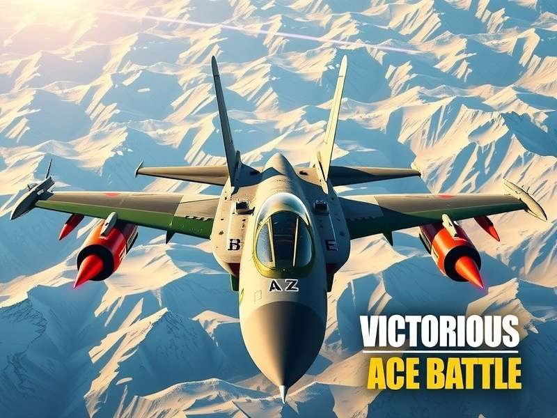 Victorious Ace Battle gameplay screenshot showing Indian Air Force pilots in HAL Tejas fighter jets navigating the Himalayan mountain ranges during a strategic air combat mission against enemy forces